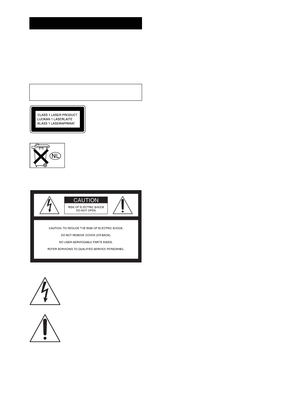 Warning | Sony HCD-GX750 User Manual | Page 2 / 48