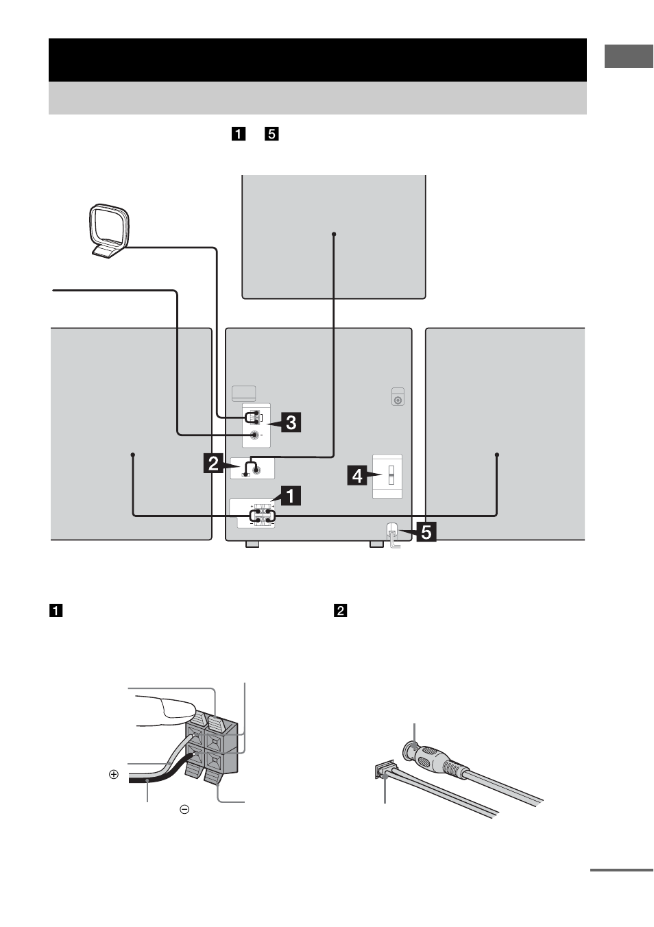 Getting started, Hooking up the system, Ge tting star te d 7 | Sony HCD-GX750 User Manual | Page 7 / 48