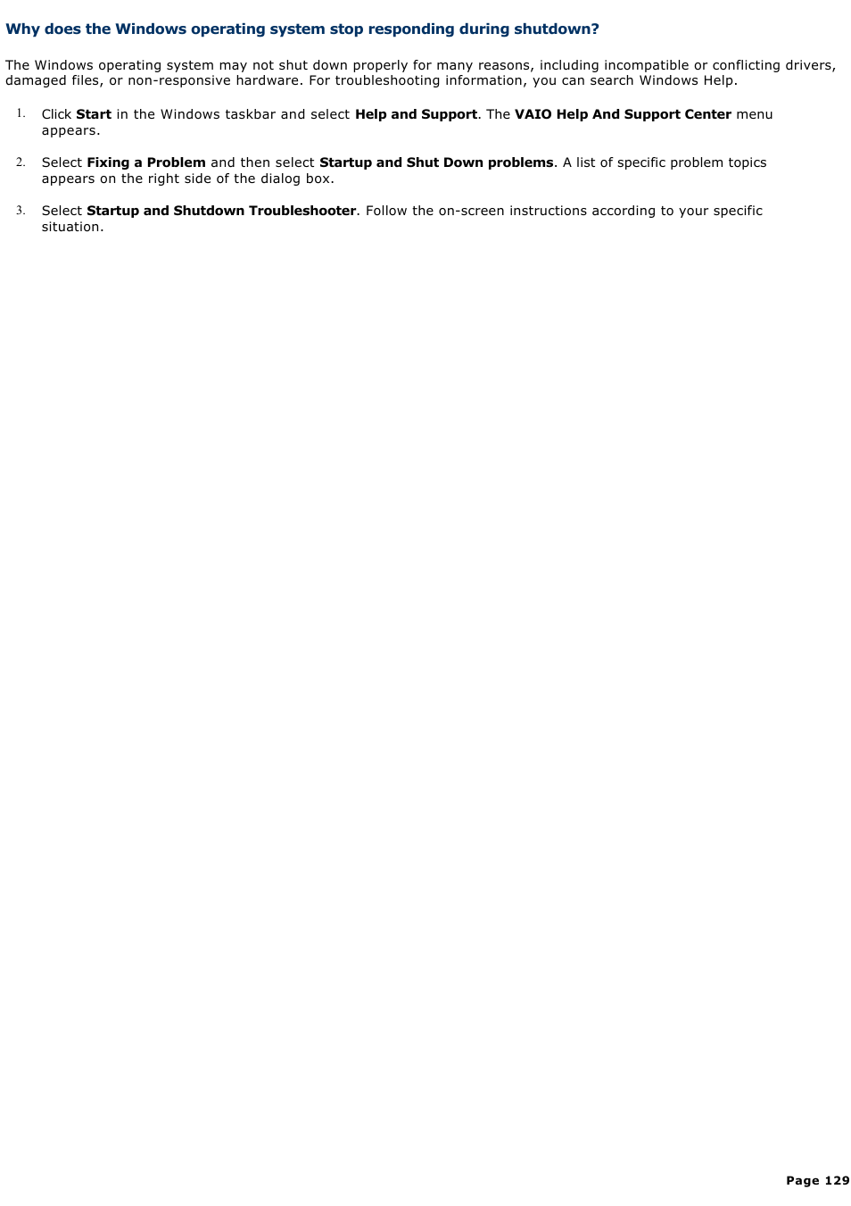 Sony PCV-RS322 User Manual | Page 129 / 161