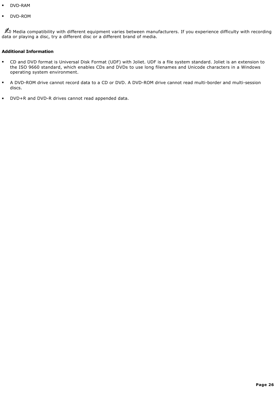 Sony PCV-RS322 User Manual | Page 26 / 161