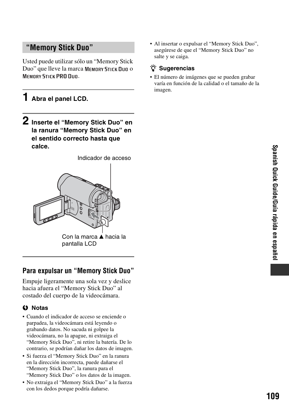 Sony DCR-HC48 User Manual | Page 109 / 116