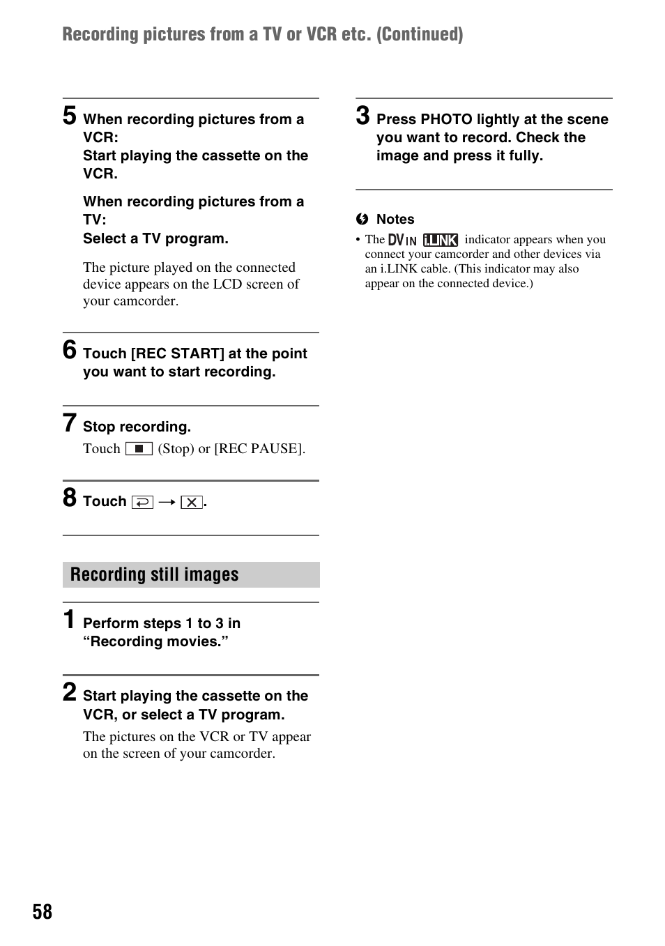 Sony DCR-HC48 User Manual | Page 58 / 116