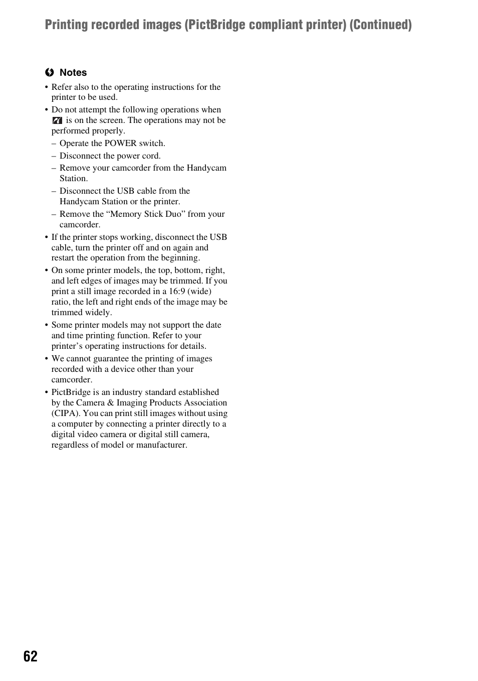 Sony DCR-HC48 User Manual | Page 62 / 116