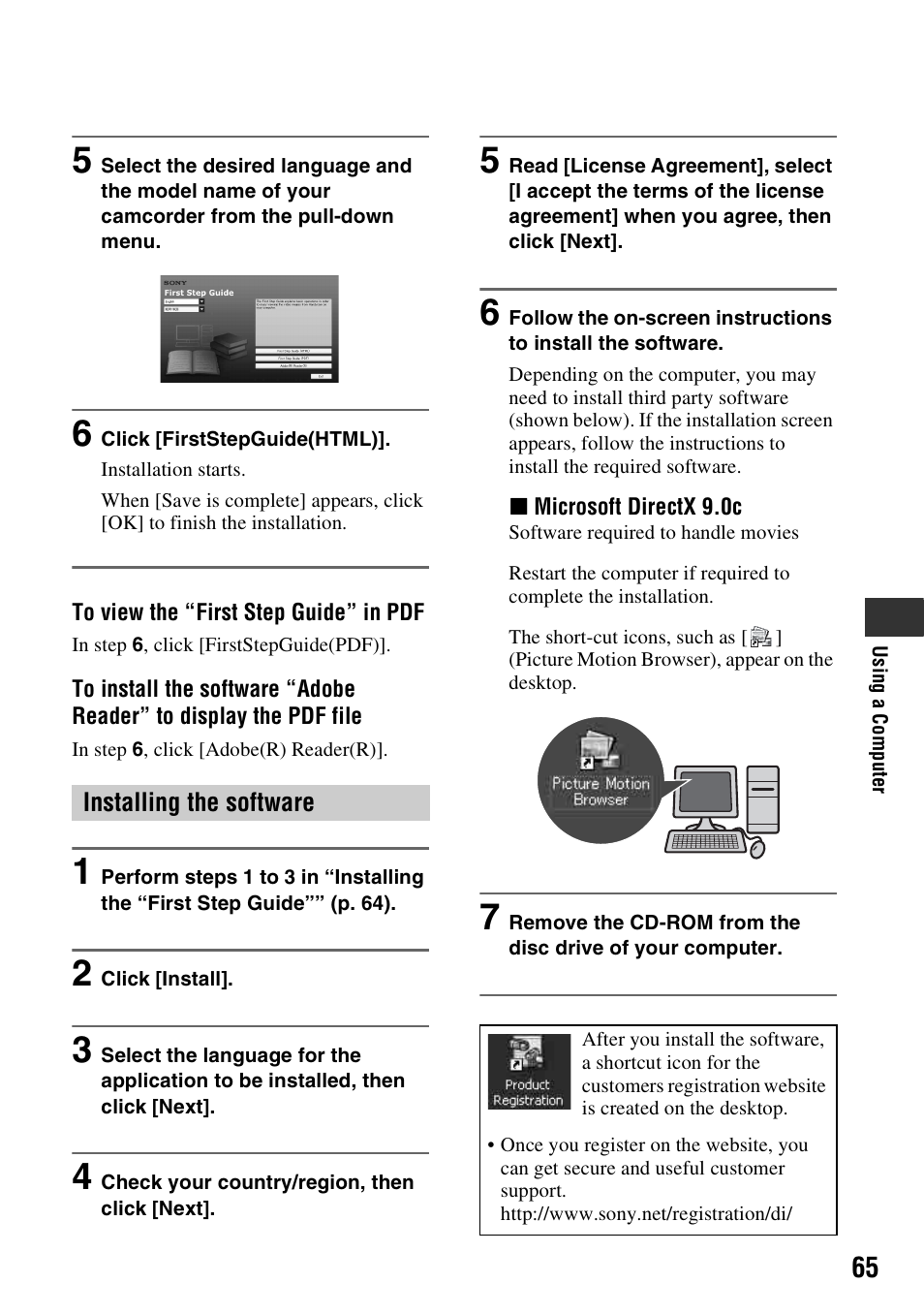 Sony DCR-HC48 User Manual | Page 65 / 116