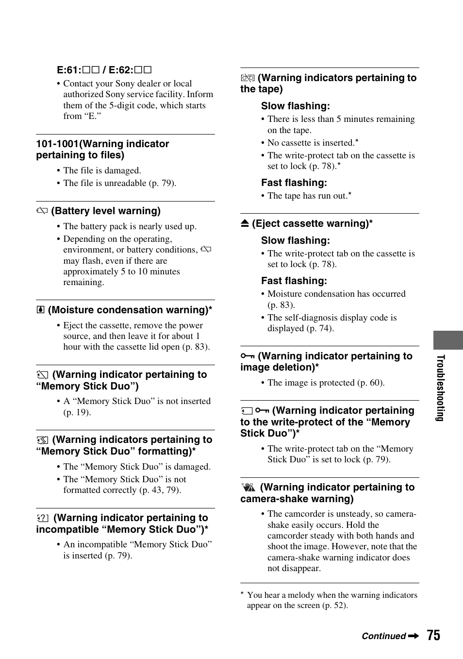 Sony DCR-HC48 User Manual | Page 75 / 116