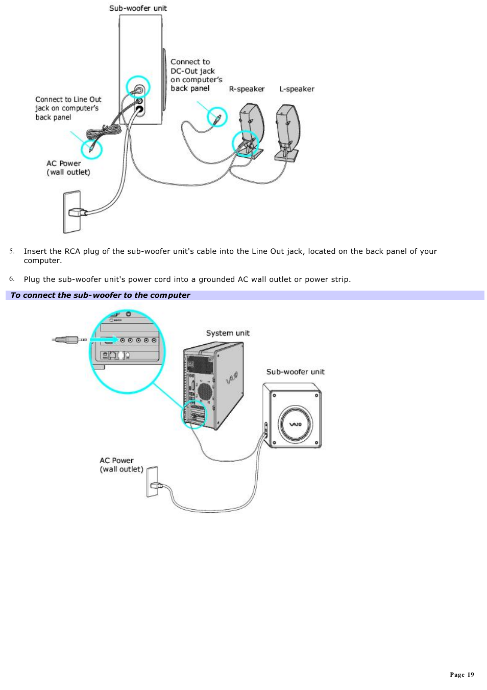 Sony PCV-RZ40CP User Manual | Page 19 / 91