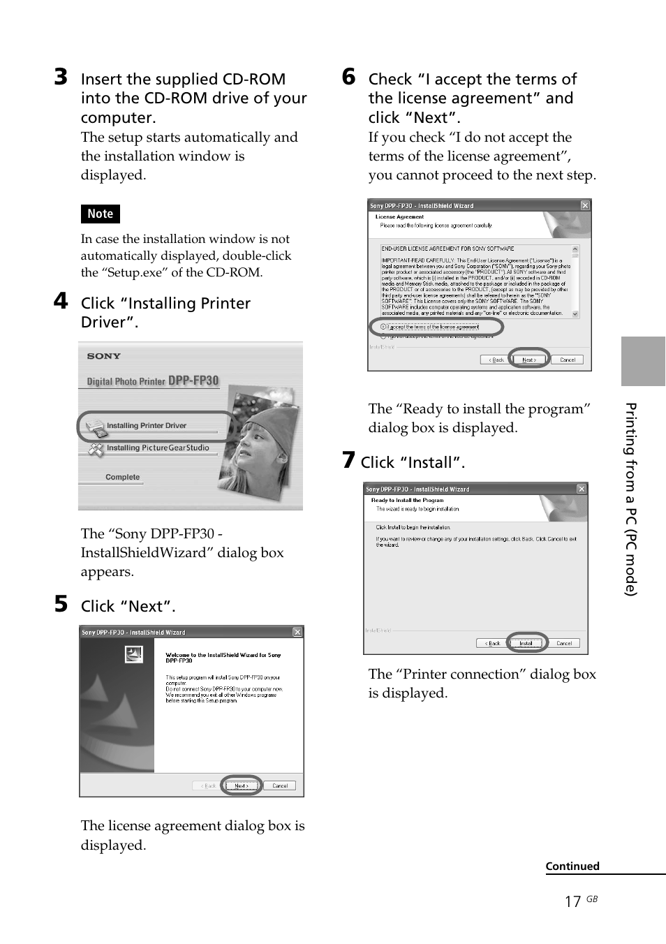 Sony DPP-FP30 User Manual | Page 17 / 50