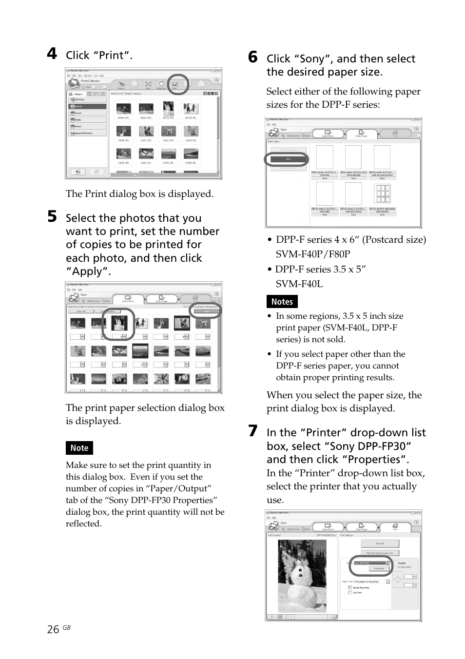 Sony DPP-FP30 User Manual | Page 26 / 50