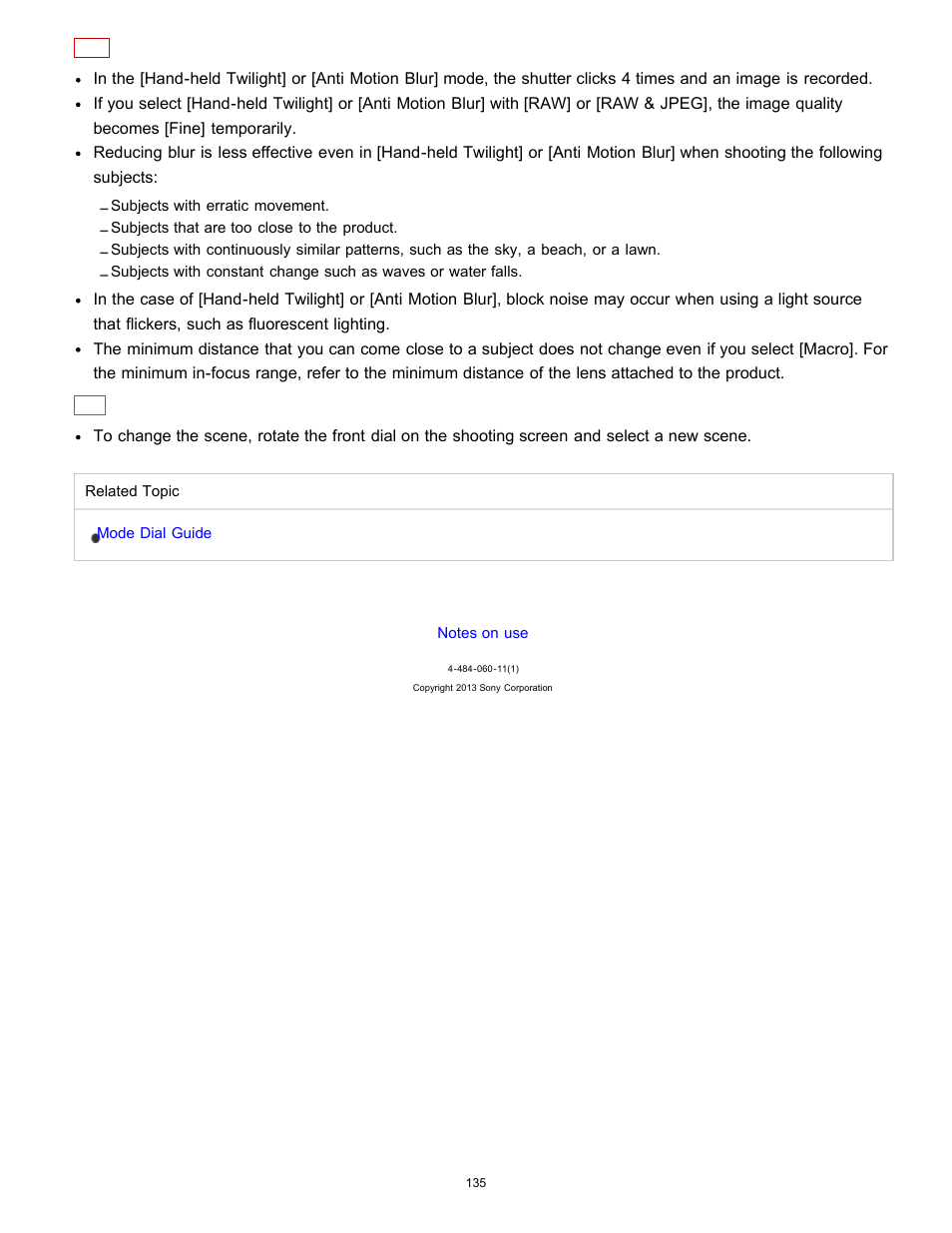 Sony ILCE-7K User Manual | Page 144 / 455