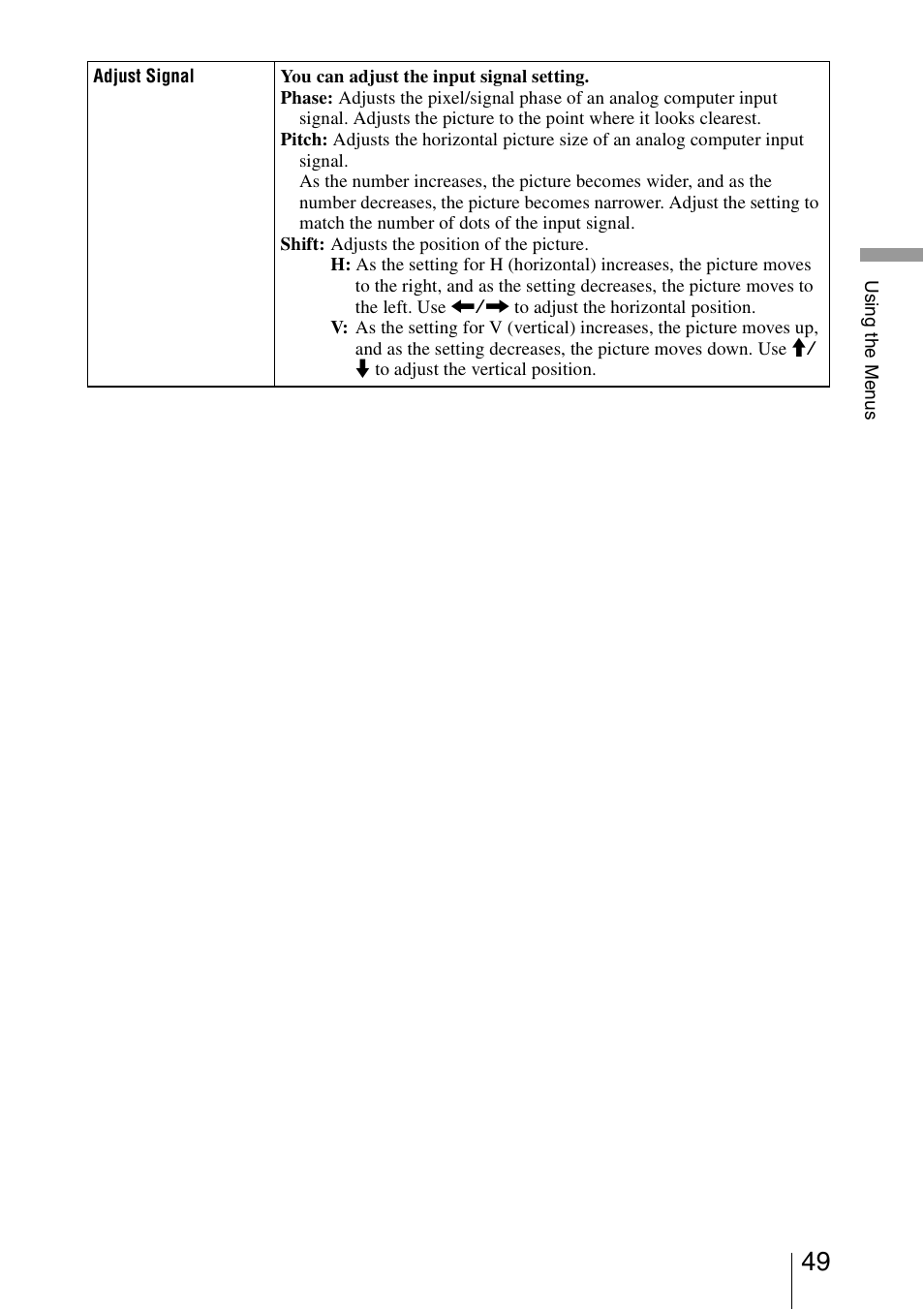 Sony VPL-VW1000ES User Manual | Page 49 / 99