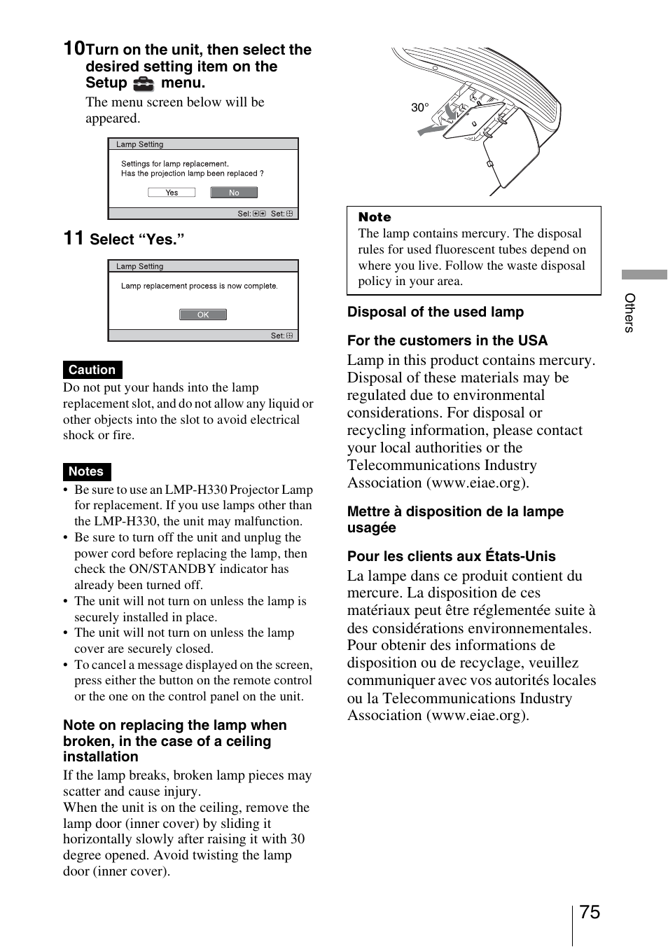 Sony VPL-VW1000ES User Manual | Page 75 / 99