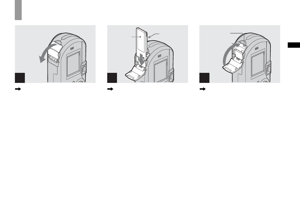 Shooting still images, Inserting and removing a “memory stick | Sony DSC-P72 User Manual | Page 23 / 120