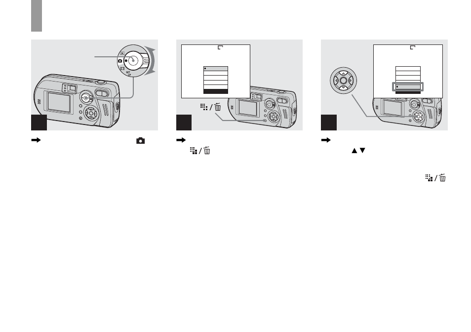 Setting the still image size | Sony DSC-P72 User Manual | Page 24 / 120