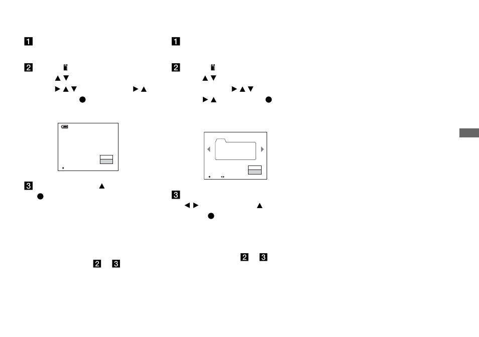 Creating a new folder, Selecting the recording folder | Sony DSC-P72 User Manual | Page 47 / 120