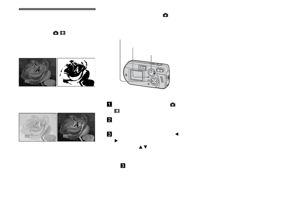 Adding special effects, Picture effect | Sony DSC-P72 User Manual | Page 60 / 120