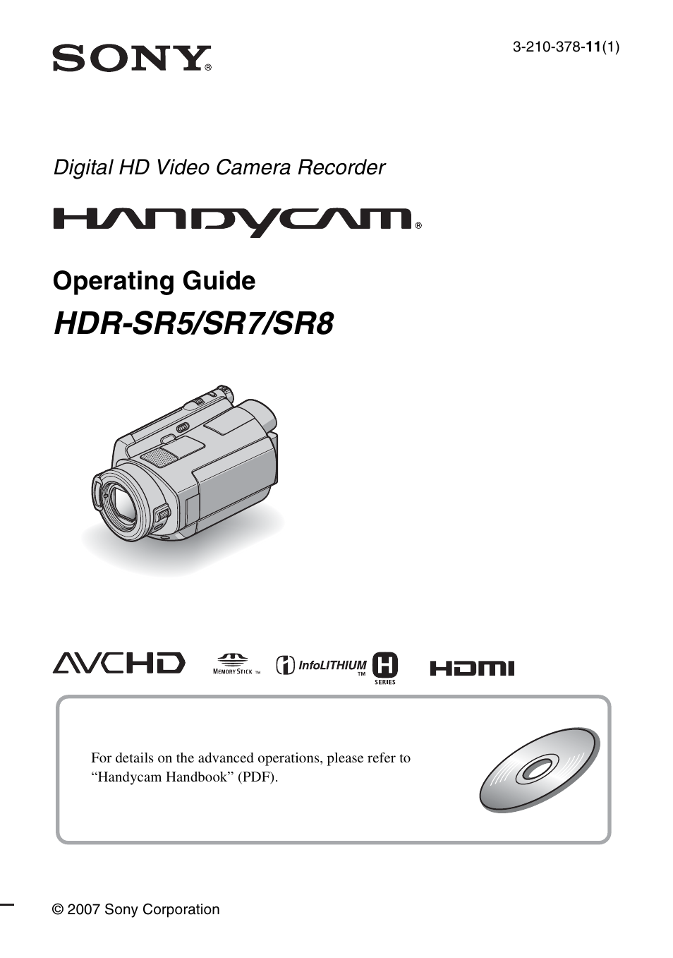 Sony HDR-SR5 User Manual | 40 pages