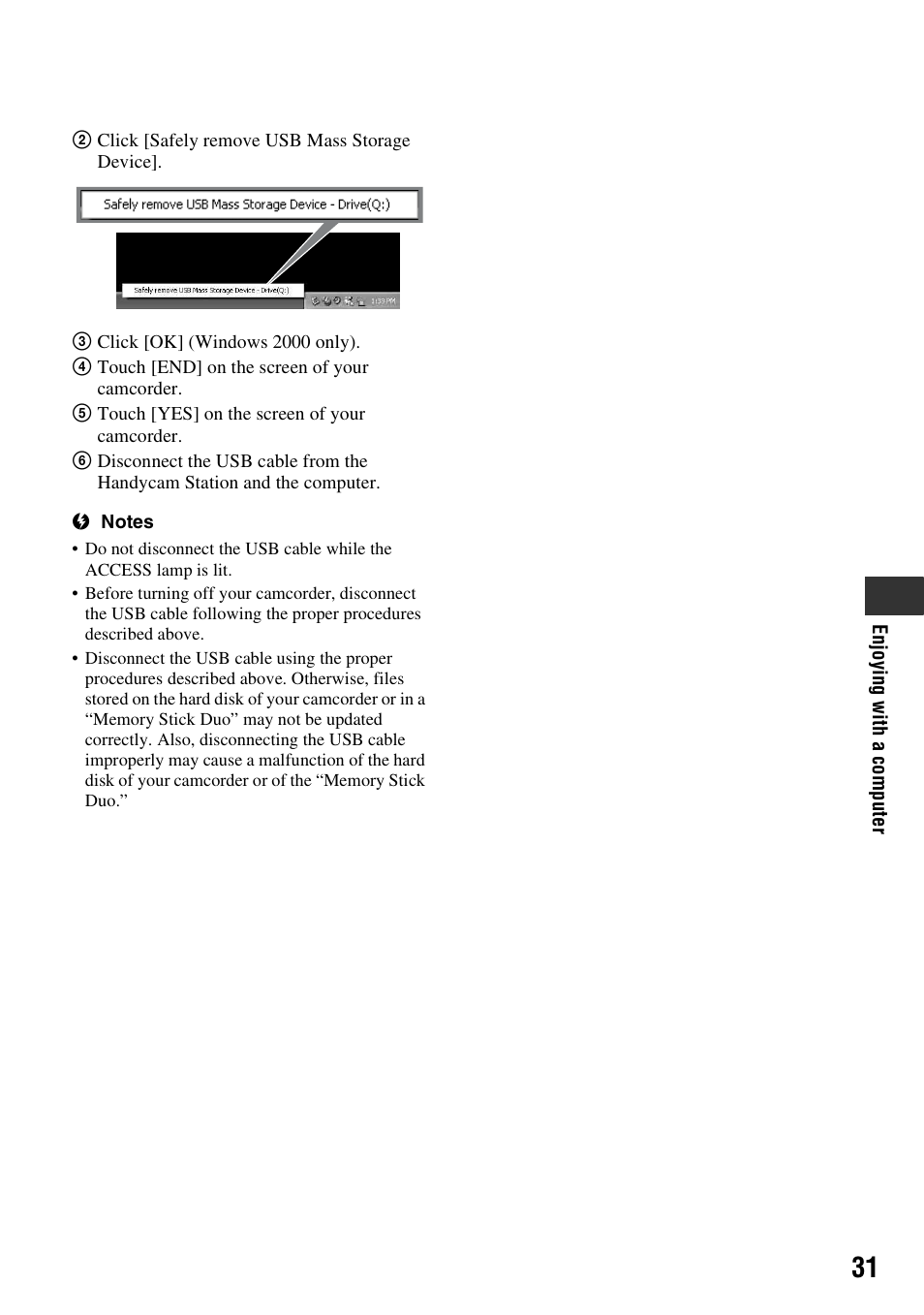 Sony HDR-SR5 User Manual | Page 31 / 40