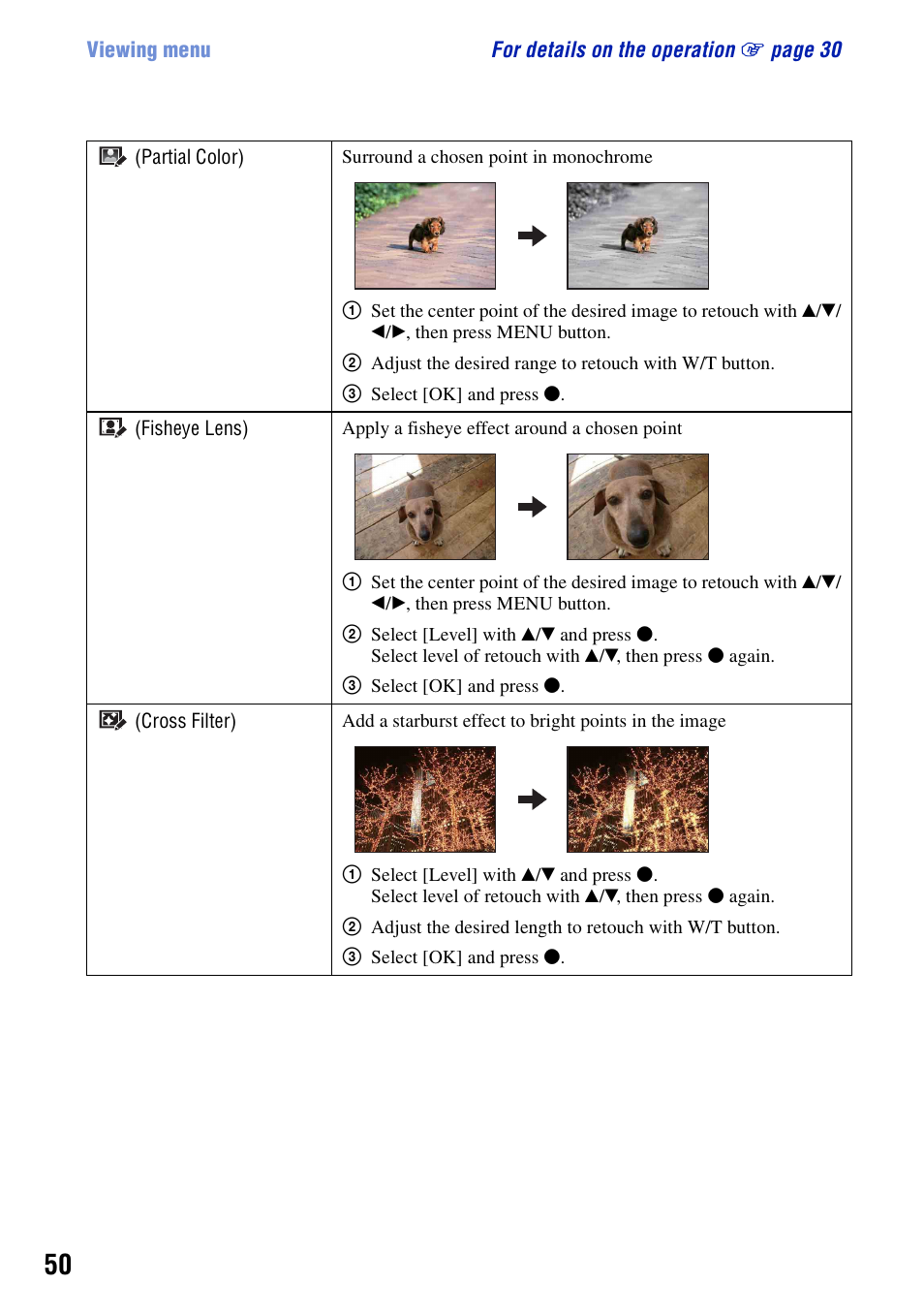 Sony DSC-T20 User Manual | Page 50 / 119