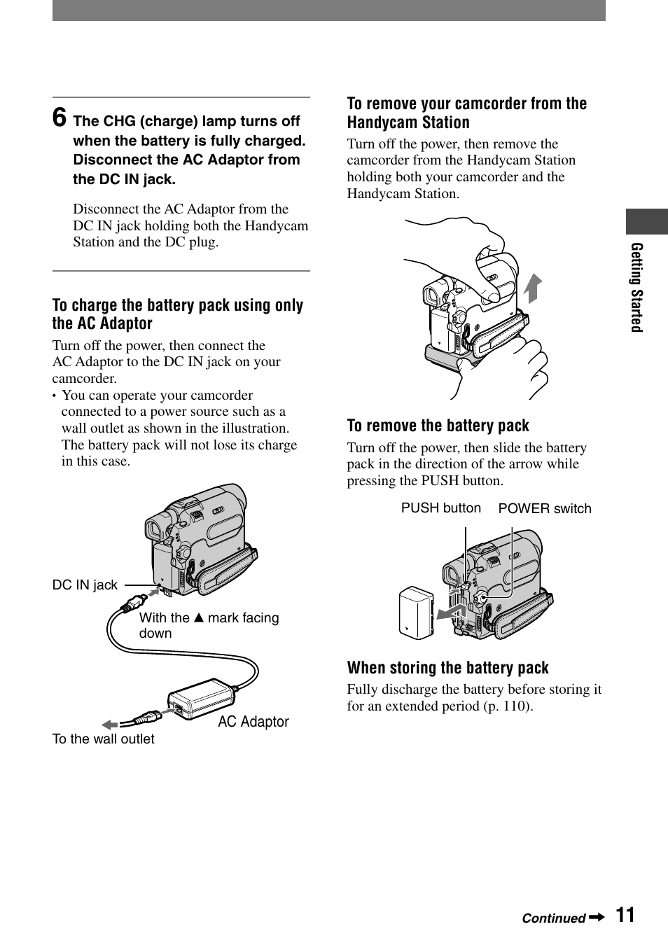Sony DCR-HC32 User Manual | Page 11 / 123