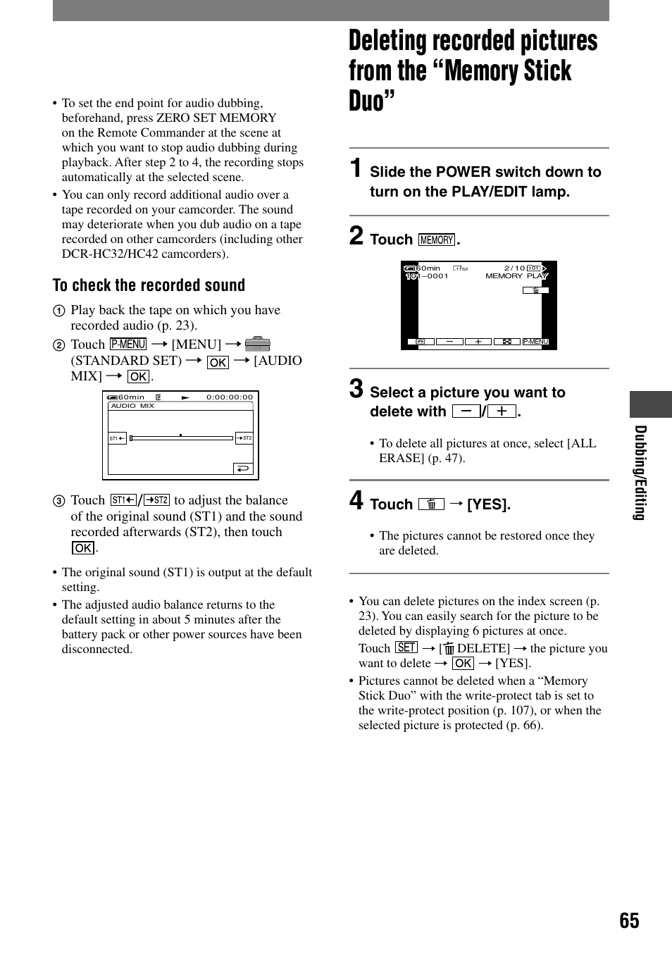 Sony DCR-HC32 User Manual | Page 65 / 123