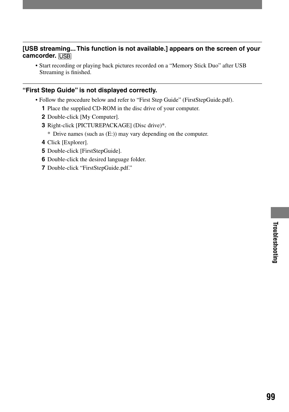 Sony DCR-HC32 User Manual | Page 99 / 123