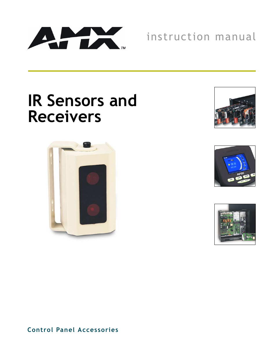 AMX Sensors and Receivers IR User Manual | 22 pages