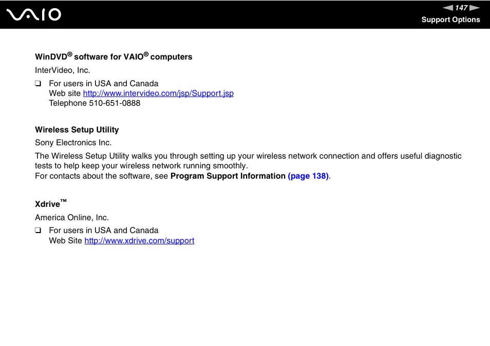 Sony VGN-FS920 User Manual | Page 148 / 149