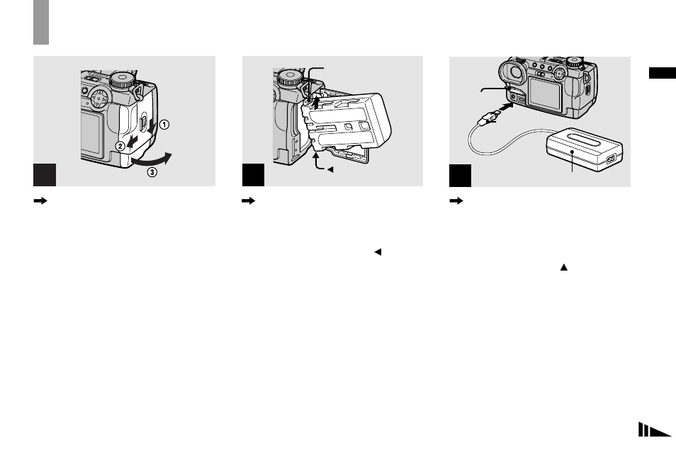 Getting started, Charging the battery pack | Sony DSC-F717 User Manual | Page 11 / 124