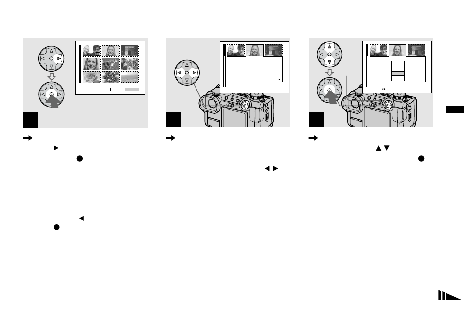 Deleting images in index (triple-image) mode | Sony DSC-F717 User Manual | Page 39 / 124