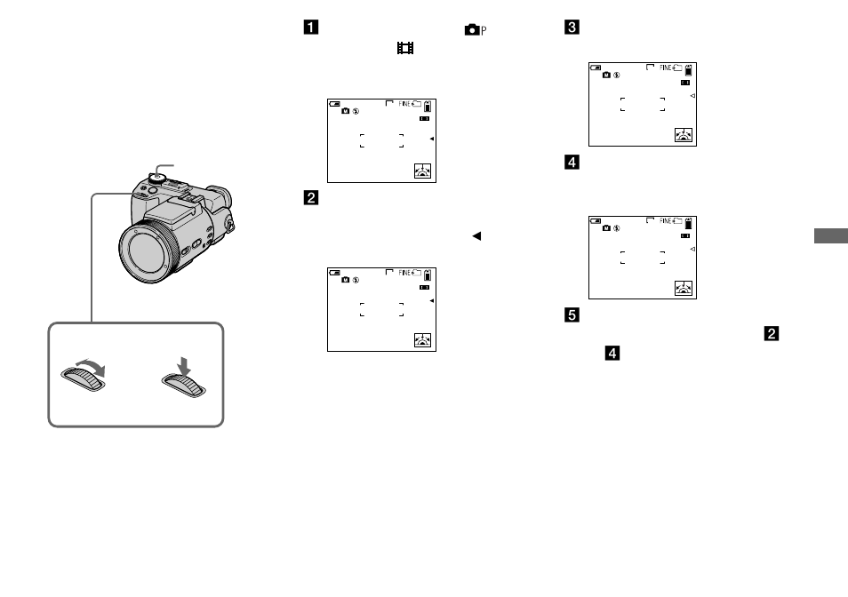 How to use the jog dial, Aset the mode dial to , s, a, m, scn or, Cpress the jog dial | Sony DSC-F717 User Manual | Page 43 / 124