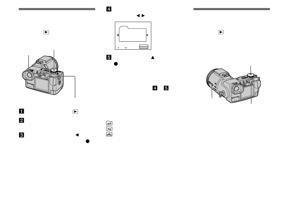 Advanced still image viewing, Selecting a playback folder, Enlarging a portion of a still image | Sony DSC-F717 User Manual | Page 66 / 124