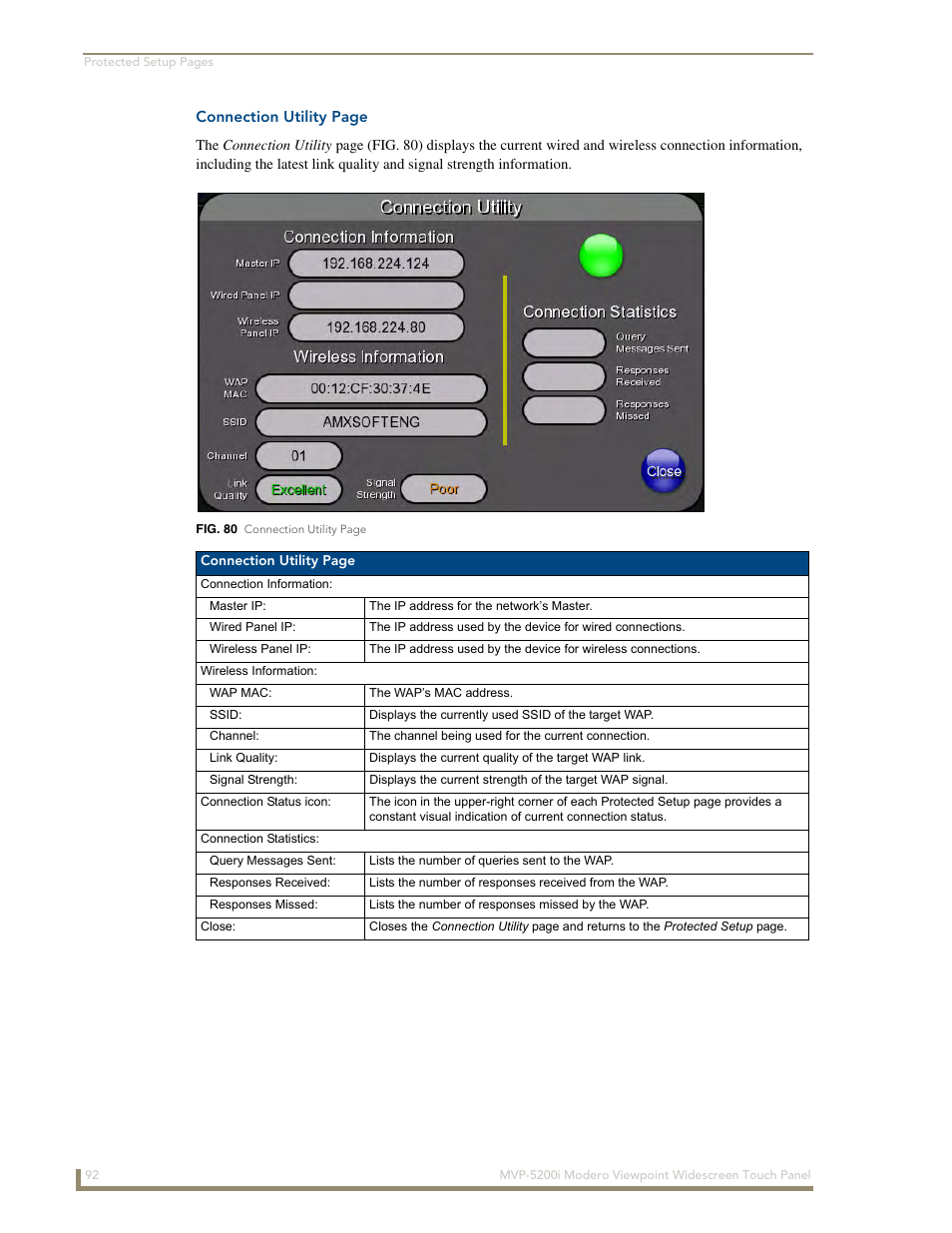 AMX MODERO VIEWPOINT WIDESCREEN TOUCH PANEL MVP-5200I User Manual | Page 100 / 184