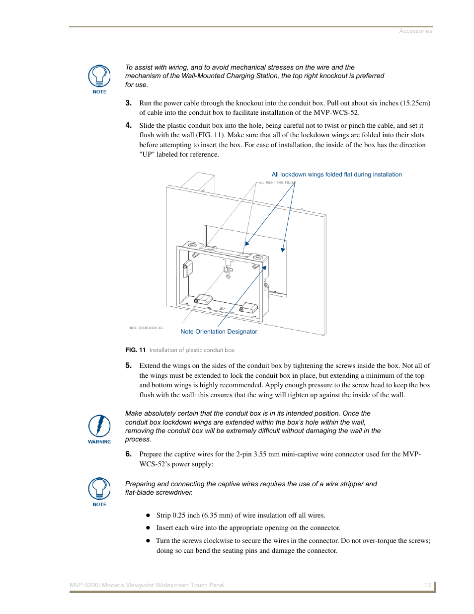 AMX MODERO VIEWPOINT WIDESCREEN TOUCH PANEL MVP-5200I User Manual | Page 21 / 184