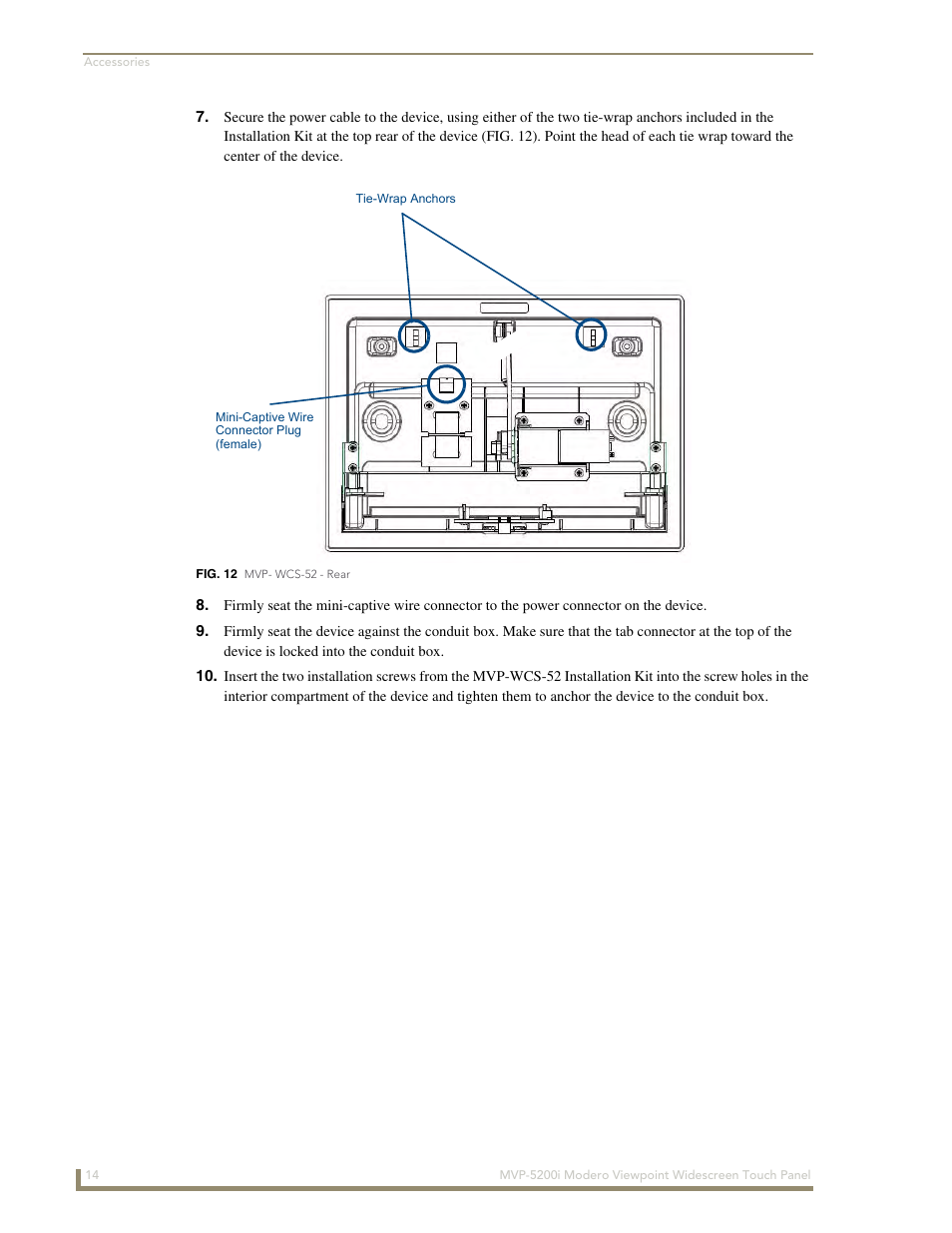 AMX MODERO VIEWPOINT WIDESCREEN TOUCH PANEL MVP-5200I User Manual | Page 22 / 184