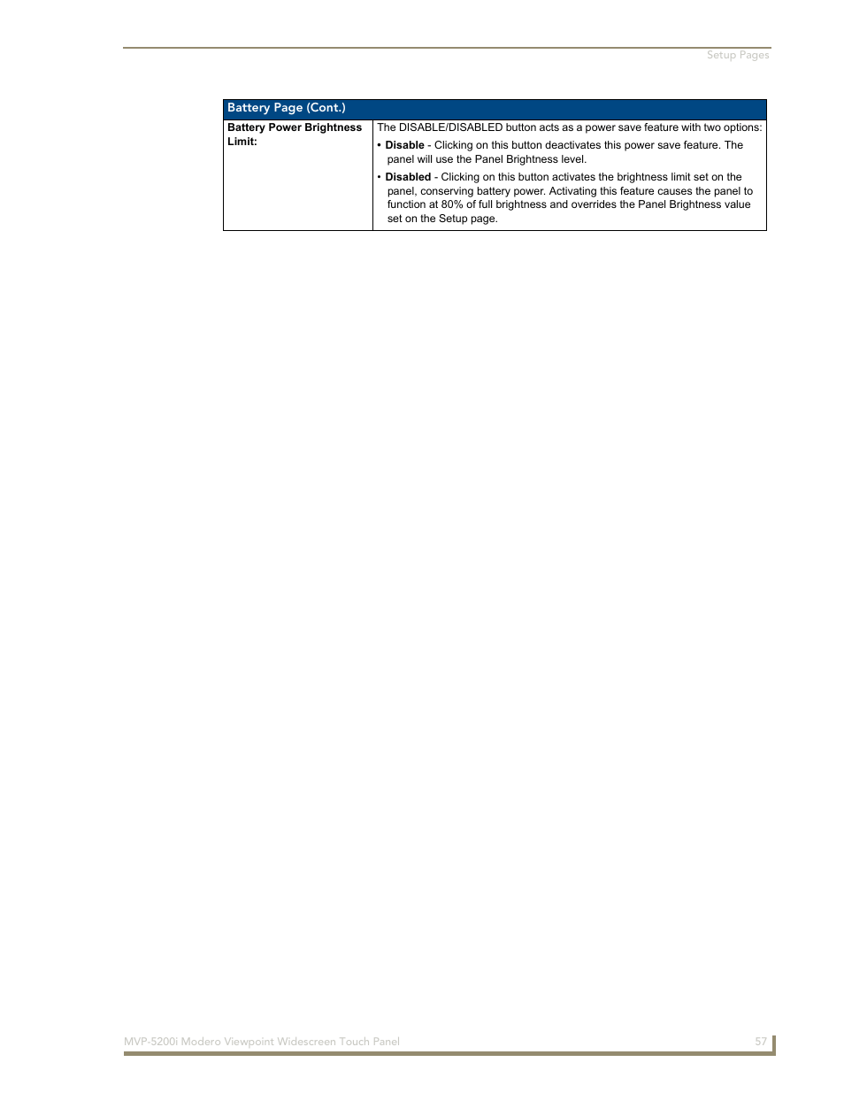 AMX MODERO VIEWPOINT WIDESCREEN TOUCH PANEL MVP-5200I User Manual | Page 65 / 184