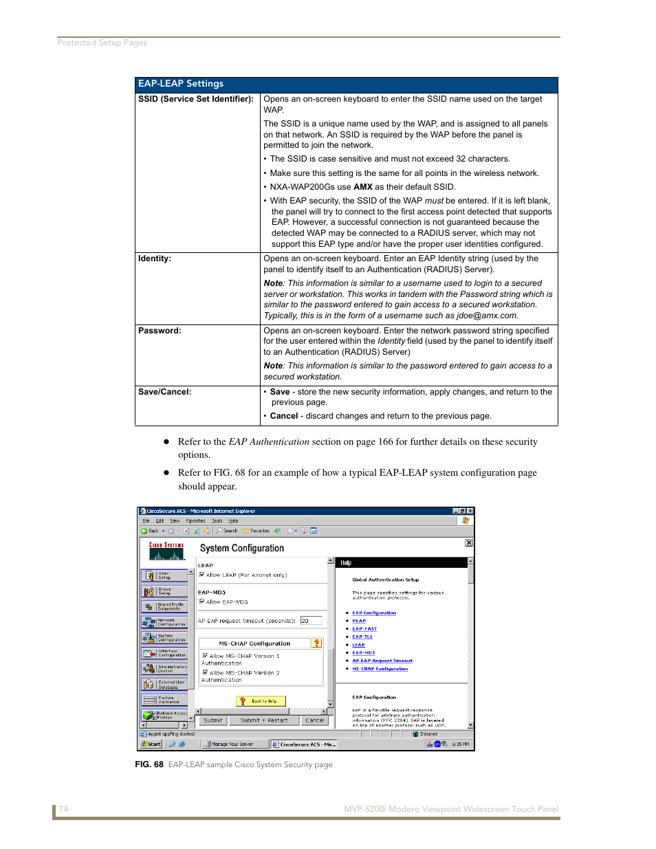 AMX MODERO VIEWPOINT WIDESCREEN TOUCH PANEL MVP-5200I User Manual | Page 82 / 184