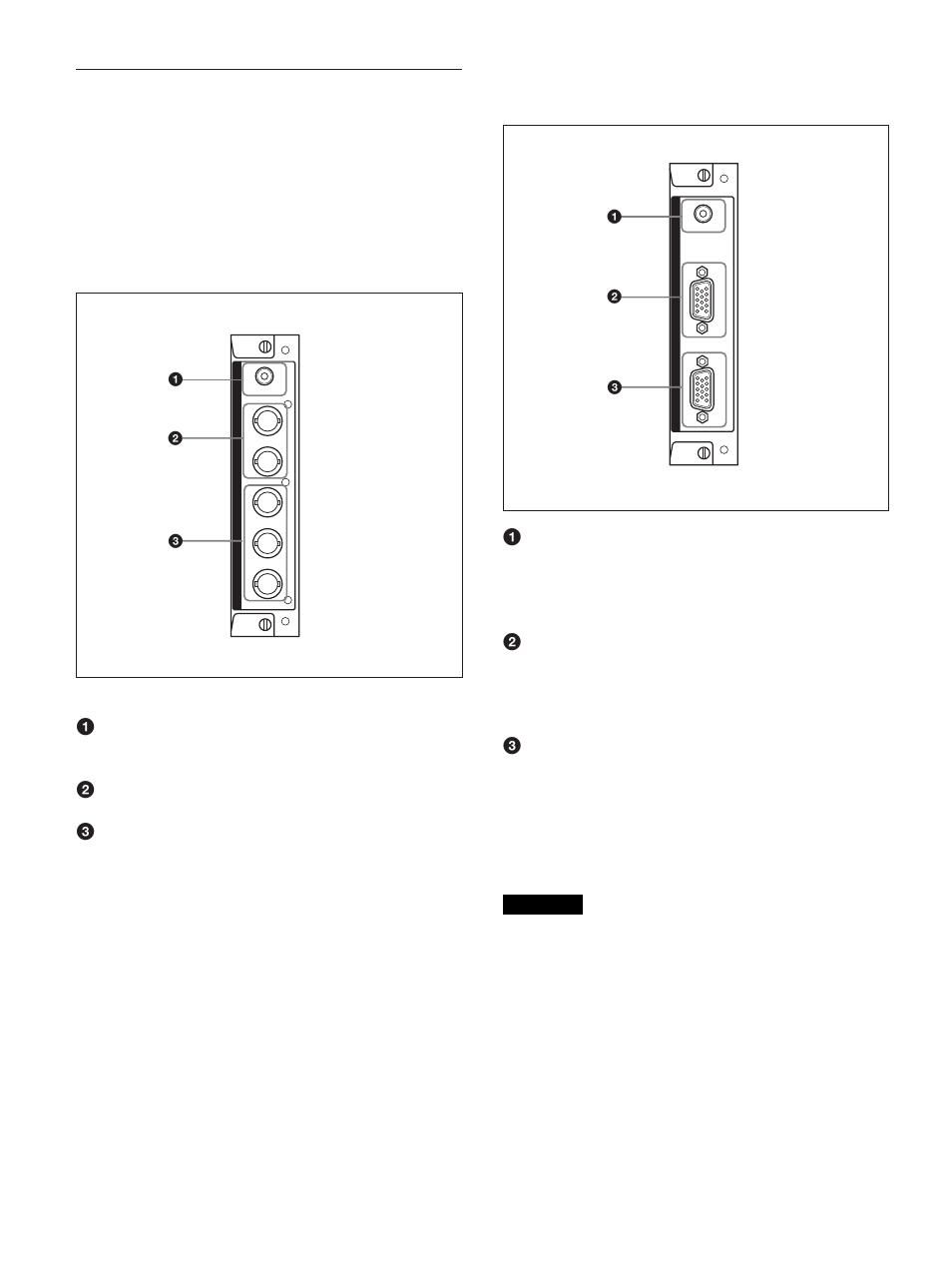 Adaptateurs en option (non fournis), B, p | Sony FWD-50PX1 User Manual | Page 106 / 348