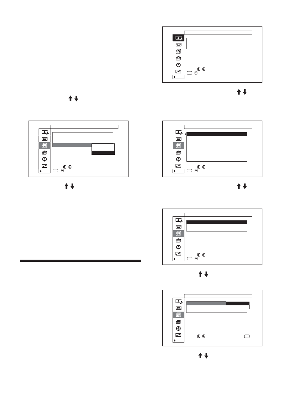 Einstellen der hintergrundhelligkeit des bildes, Einstellen der farbmatrix | Sony FWD-50PX1 User Manual | Page 189 / 348