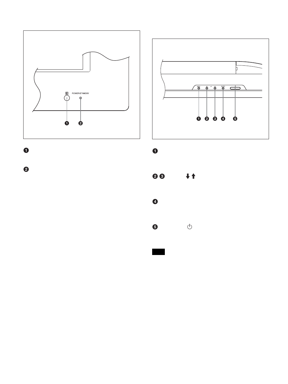 Sección de indicadores, Sección de botones de control (parte superior) | Sony FWD-50PX1 User Manual | Page 204 / 348