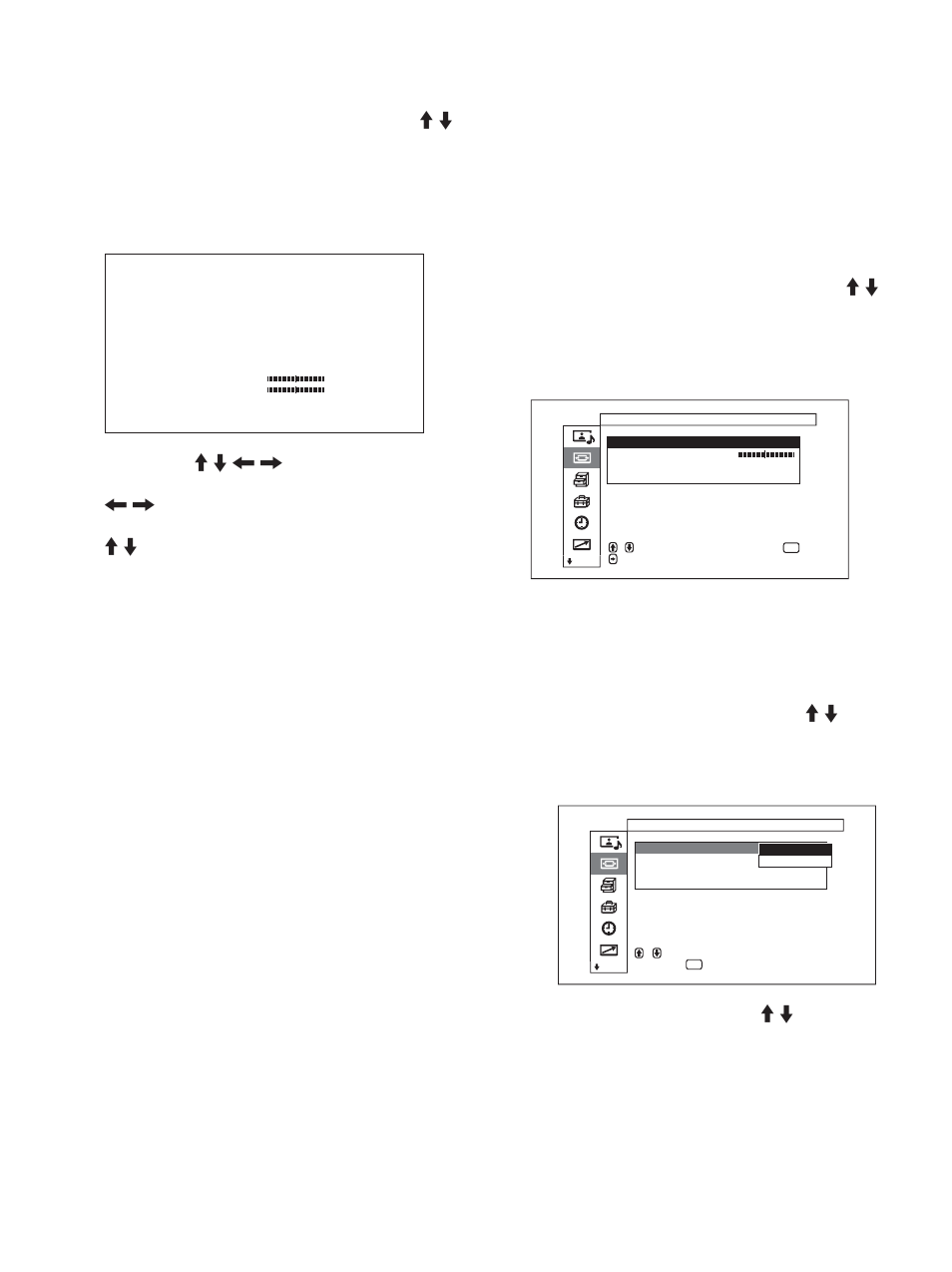 Ajuste de la posición de la imagen, Ajuste de los píxeles | Sony FWD-50PX1 User Manual | Page 234 / 348