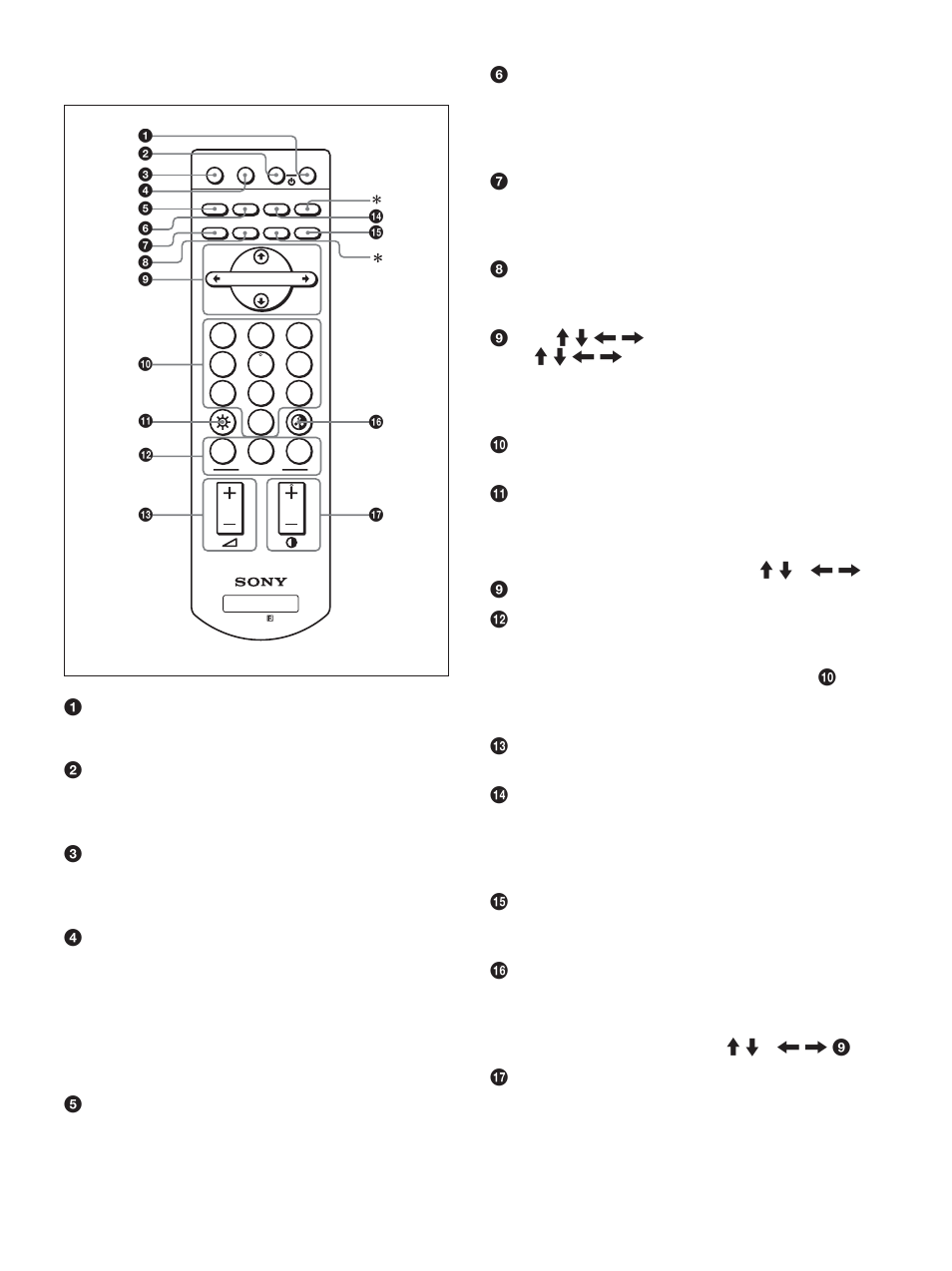 Telecomando rm-980c | Sony FWD-50PX1 User Manual | Page 257 / 348