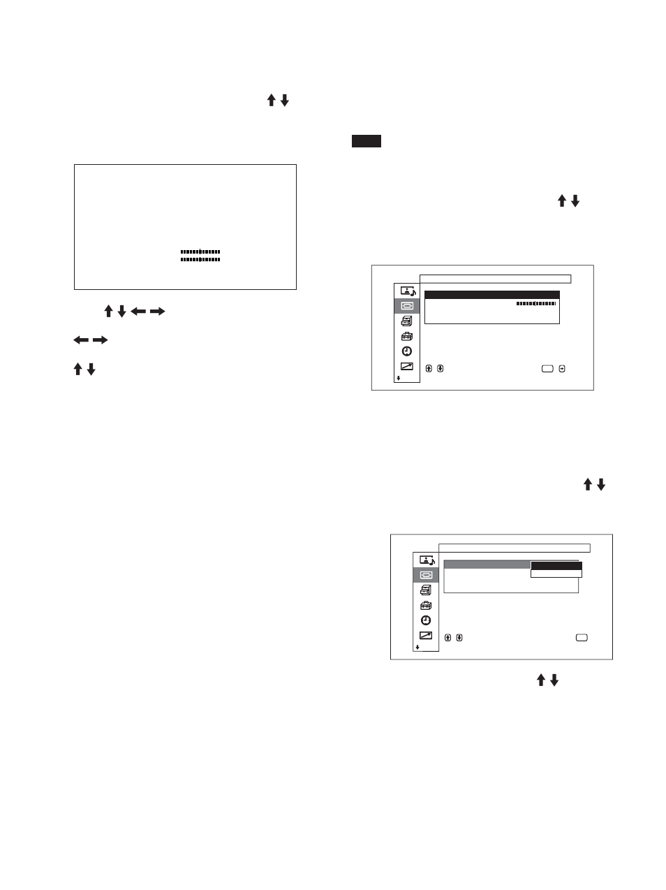 Regolazione della posizione dell’immagine, Regolazione dei pixel | Sony FWD-50PX1 User Manual | Page 284 / 348