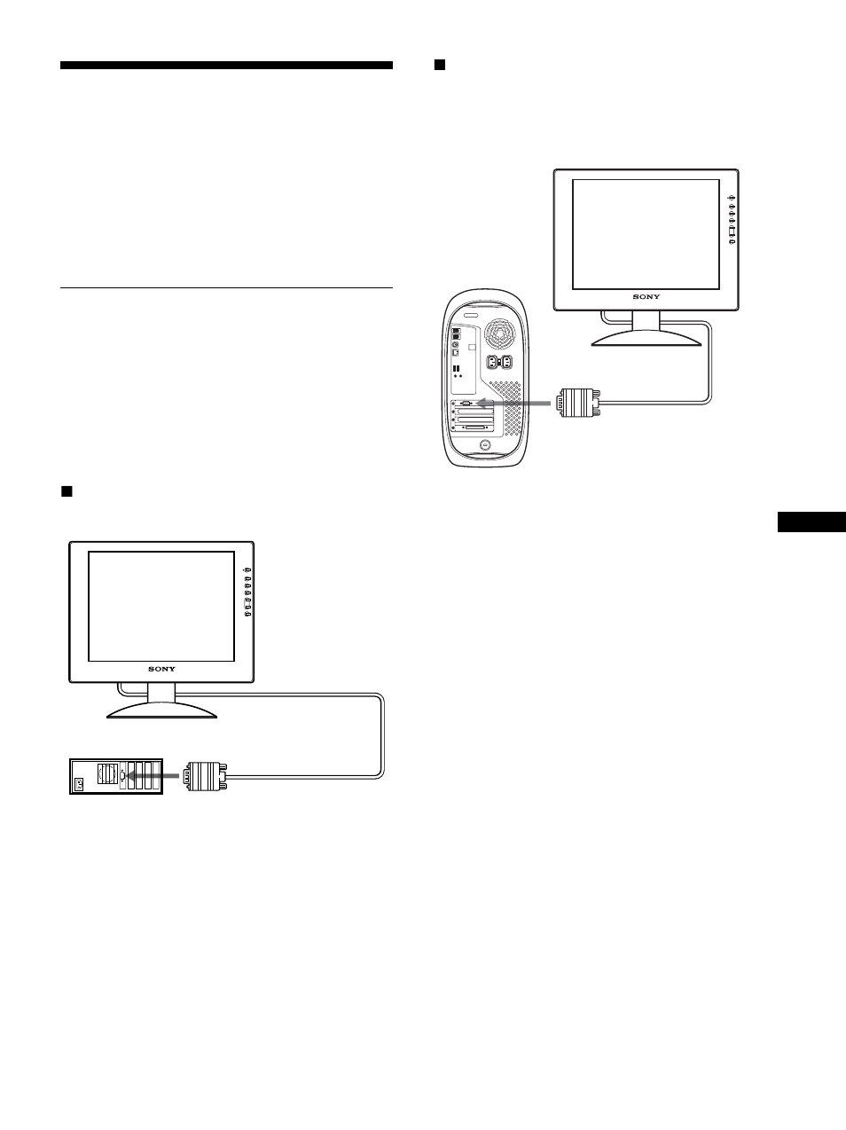 Installation, Etape 1 : raccordez l’écran à votre ordinateur | Sony SDM-S81R User Manual | Page 27 / 104