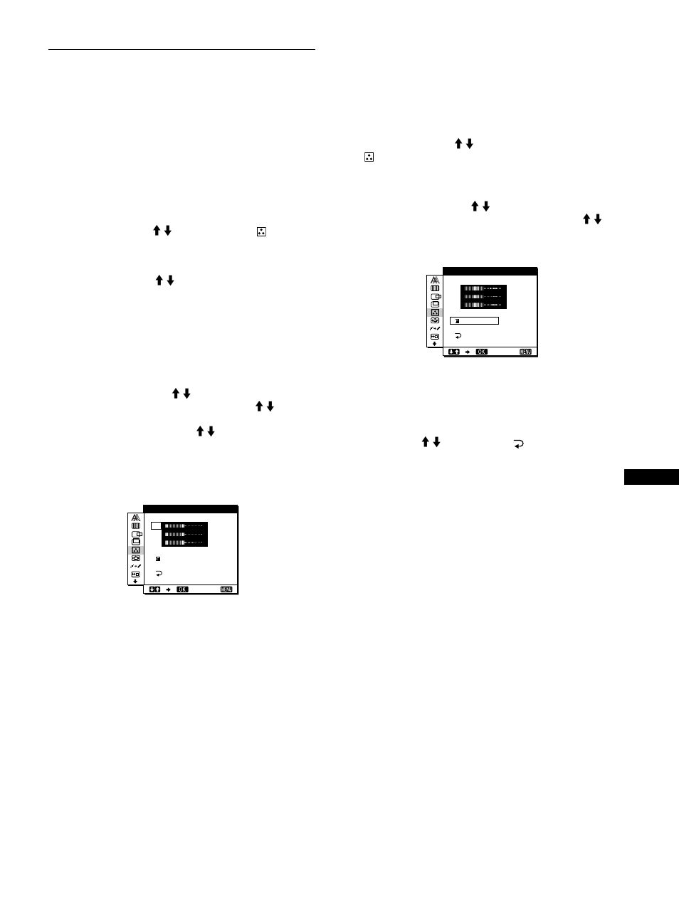 Ajuste de la temperatura del color (color) | Sony SDM-S81R User Manual | Page 73 / 104