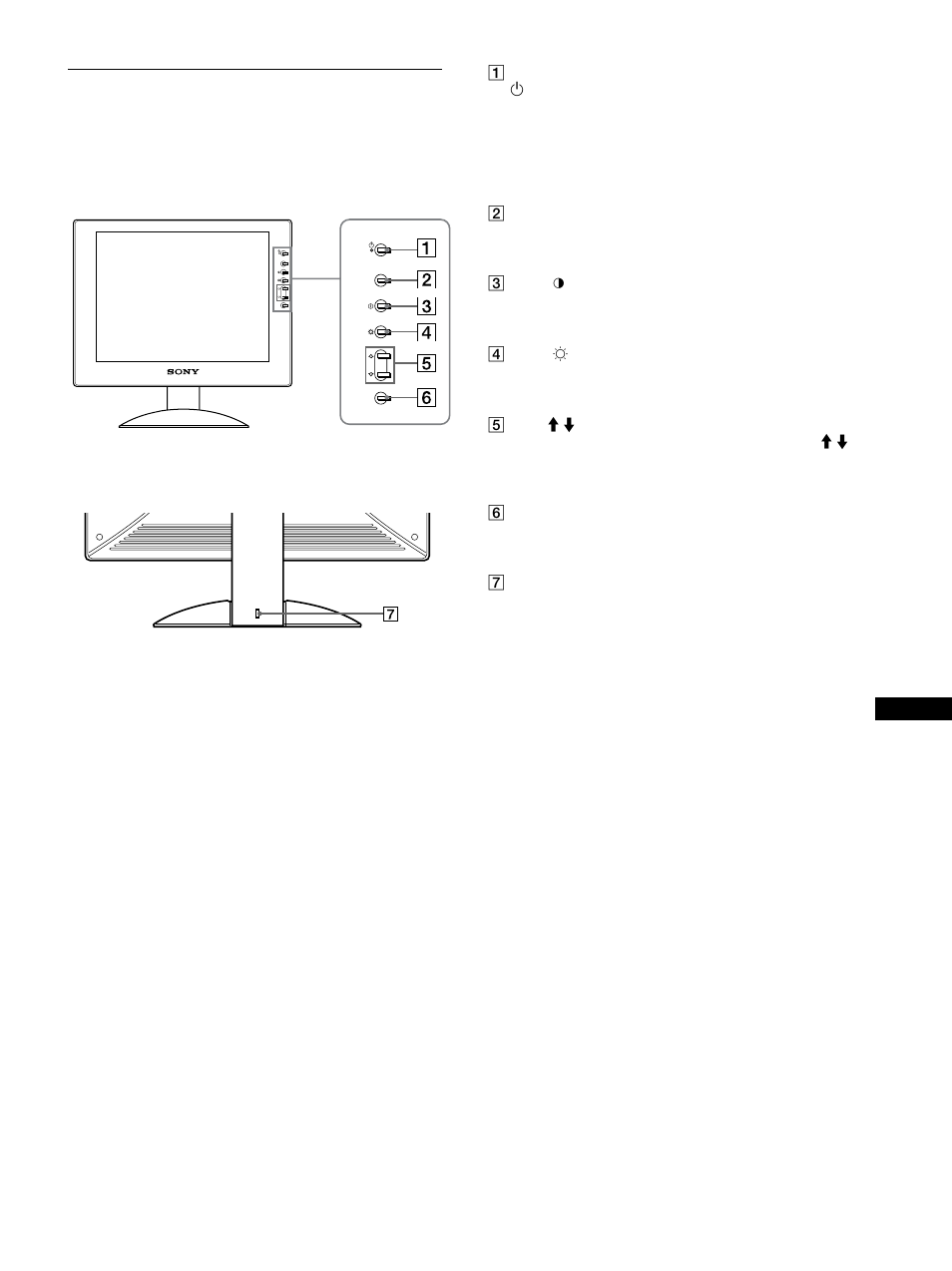 Identificazione delle parti e dei comandi | Sony SDM-S81R User Manual | Page 85 / 104