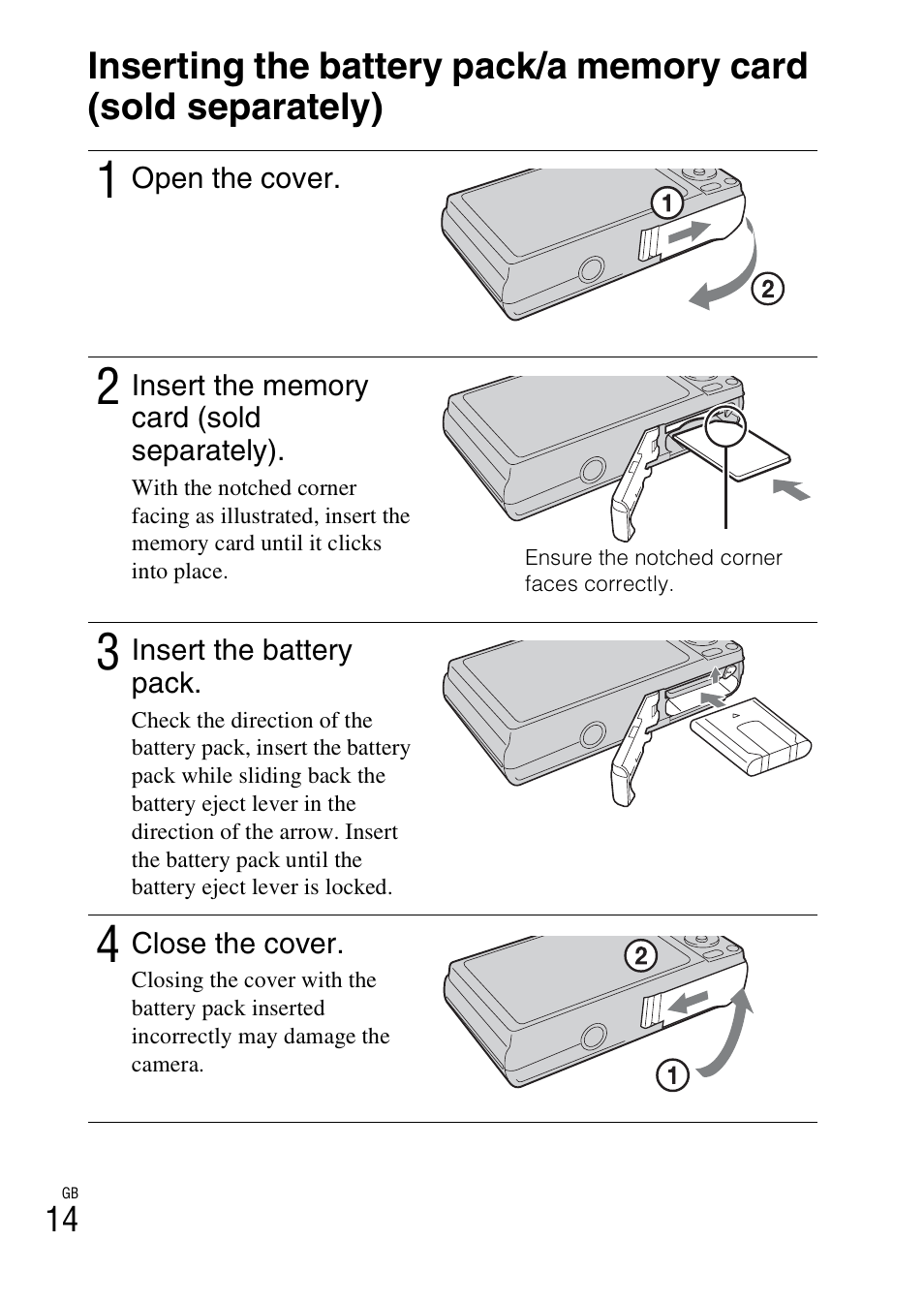 Sony DSC-W370 User Manual | Page 14 / 60