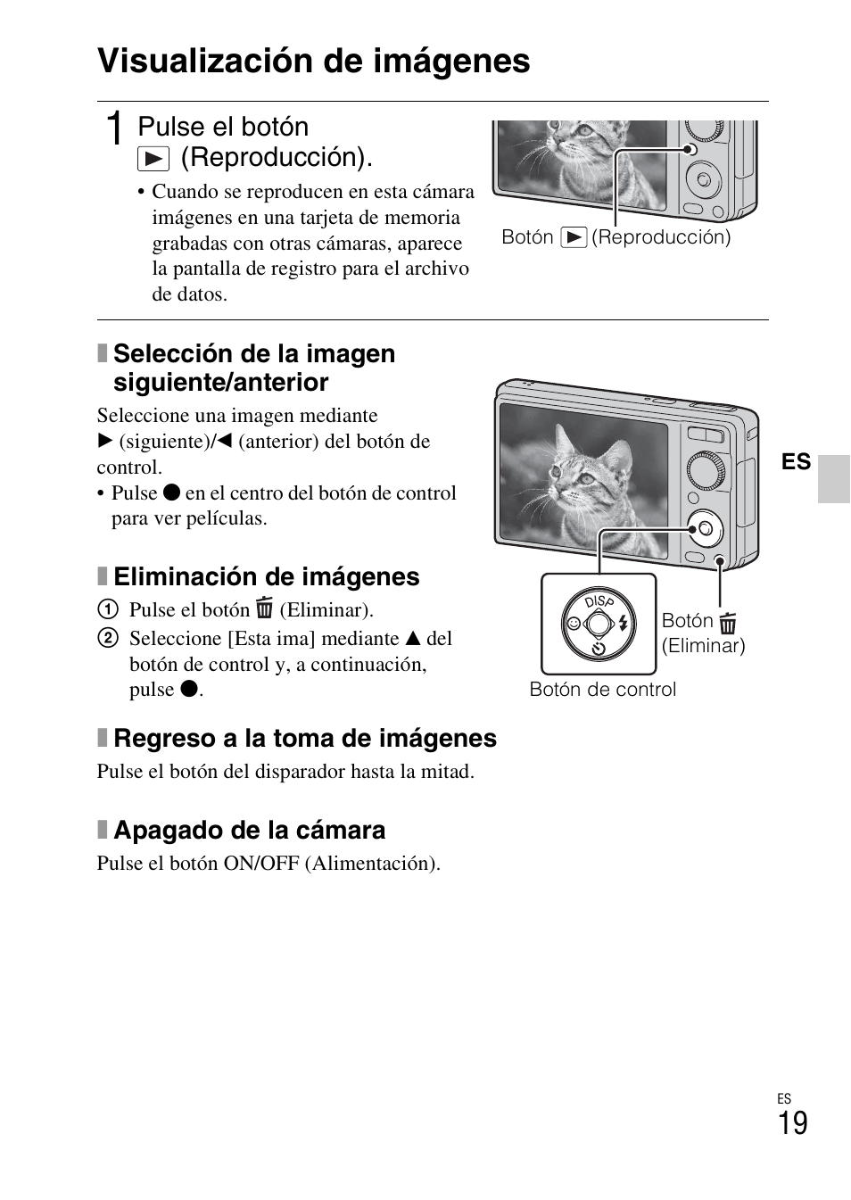 Visualización de imágenes | Sony DSC-W370 User Manual | Page 47 / 60
