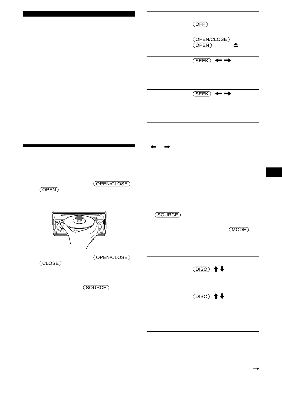 Lecteur cd lecteur cd ou md (en option), Lecture d’un disque | Sony CDX-M800 User Manual | Page 35 / 84