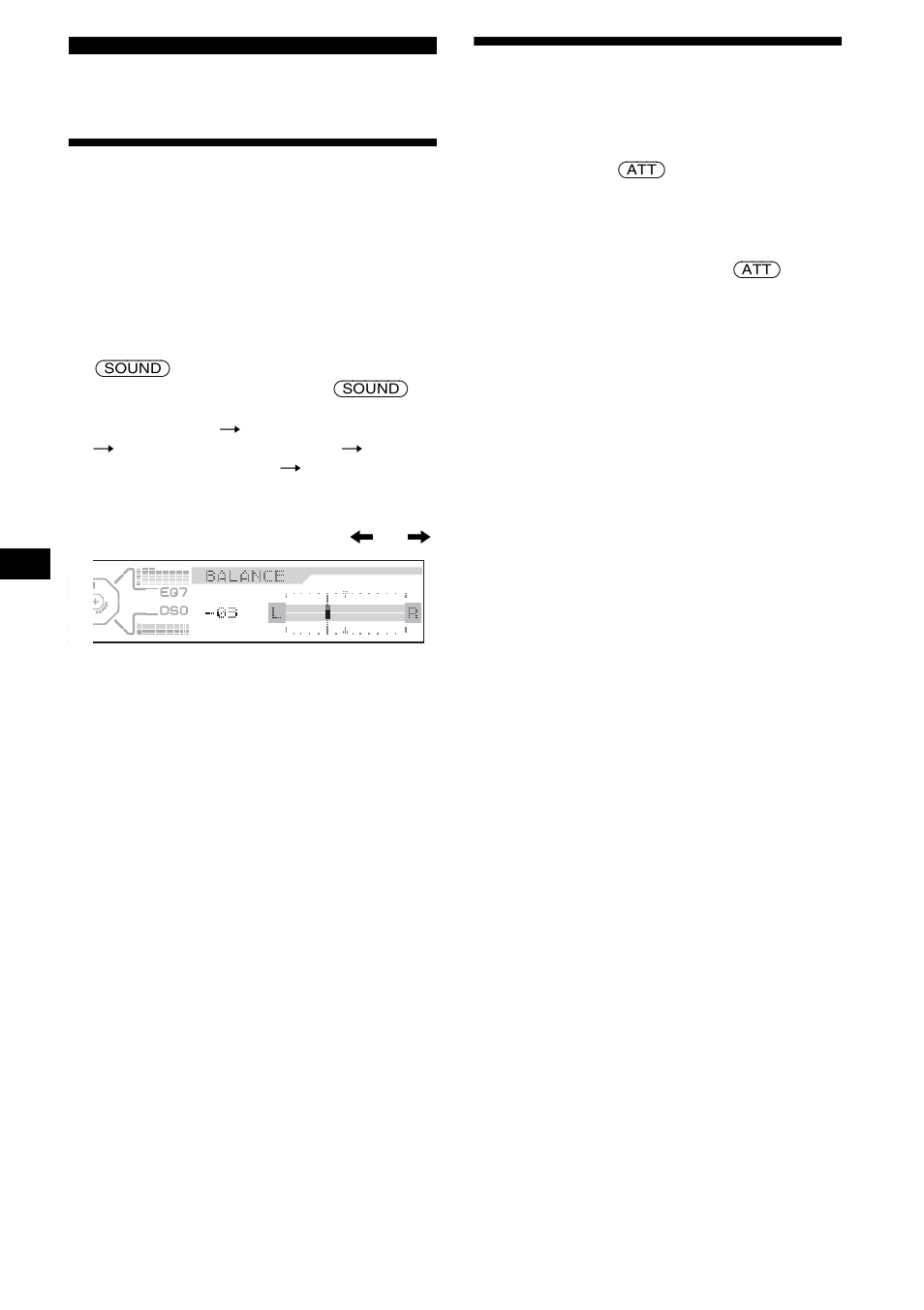 Autres fonctions, Réglage des caractéristiques du son, Atténuation rapide du son | Sony CDX-M800 User Manual | Page 44 / 84