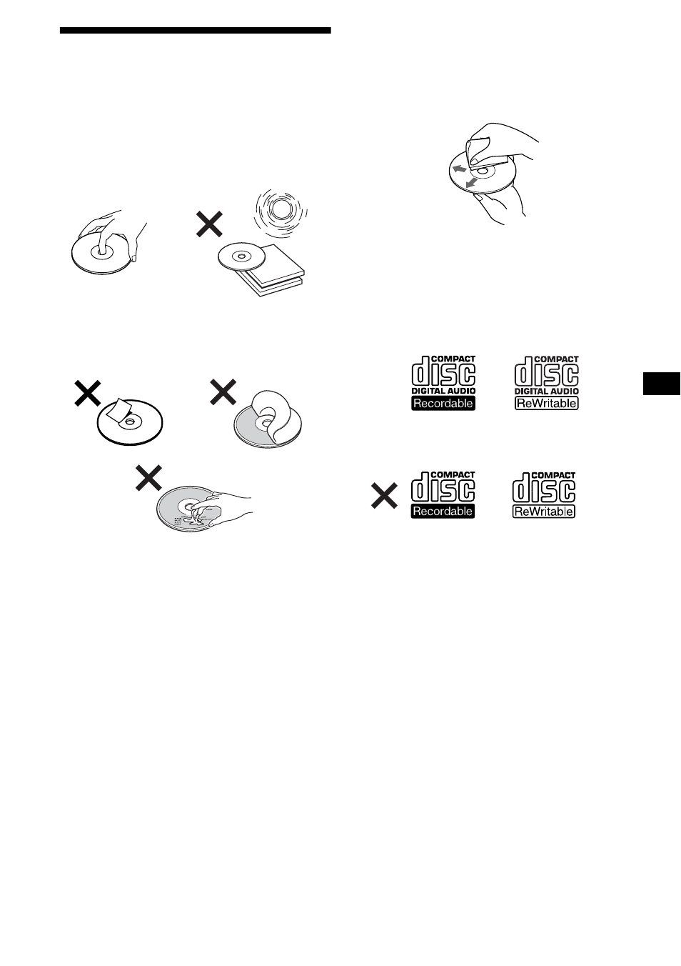 Notes on discs | Sony CDX-M800 User Manual | Page 7 / 84